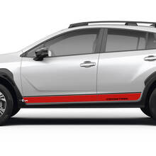 Zij deuren strepen rocker paneel voor Suba Crosstrek vinylstickers stickers graphics 2 kleuren
 2