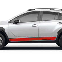 Rechte Rocker Panel Strepen Vinyl Stickers voor Subaru Crosstrek_2