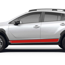 Rechtdoor Rocker Panel Strepen Vinyl Decals Kit voor Subaru Crosstrek_2