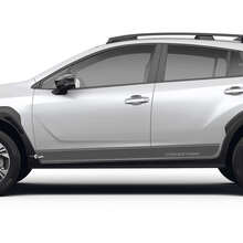 Zijdeur Strepen Rocker Panel voor Suba Crosstrek Vinylstickers Grafische 2 kleuren
 3
