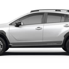 Zij deuren strepen rocker paneel voor Suba Crosstrek vinylstickers stickers graphics 2 kleuren
 3