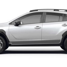 Rechtdoor Rocker Panel Strepen Vinyl Decals Kit voor Subaru Crosstrek_3