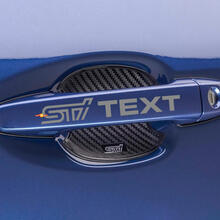4PCS STI Auto deurgreep Bar Sticker vinyl auto -sticker voor Suba
 2