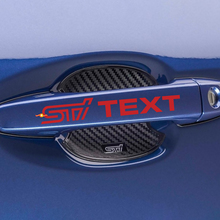 4PCS STI Auto deurgreep Bar Sticker vinyl auto -sticker voor Suba
 3