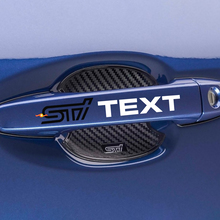 4PCS STI Auto deurgreep Bar Sticker vinyl auto -sticker voor Suba
 4