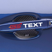 4PCS STI Auto deurgreep Bar Sticker vinyl auto -sticker voor Suba
 5