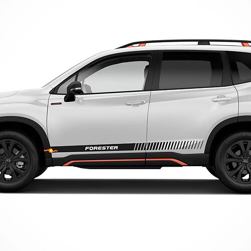 2X Suba FORESTER side skirt strepen vinyl body sticker sticker grafisch embleem logo