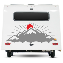 Camper Sticker Bergen en Zon RV Aanhangwagen Camperbus Auto vinyl Stickers sticker
 2