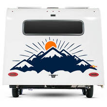 Camper Sticker Bergen en Zon RV Aanhangwagen Camperbus Auto vinyl Stickers sticker
 3