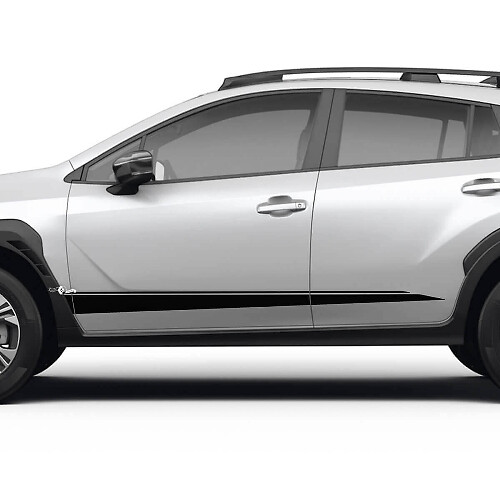 Dubbele Zijstrip Vinyl Stickerset voor Subaru Crosstrek