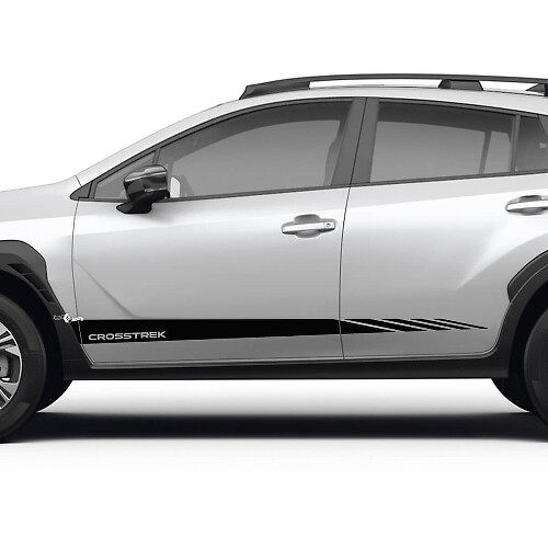 Racestijl Zijdelingse Deurstrepen Vinyl Decal Kit voor Subaru Crosstrek