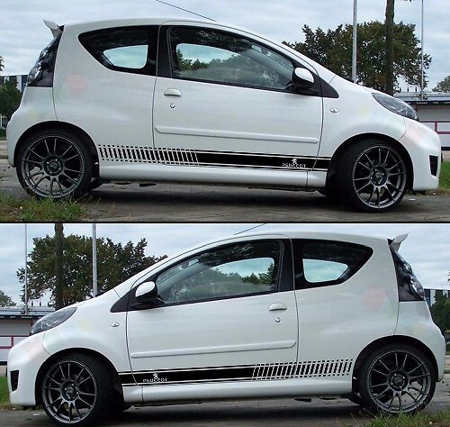 Decal Sticker Strepen Kit Voor PEUGEOT 107 Spoiler Bumper Uitlaat Licht Voor Lip