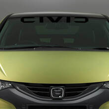 Civic Lettering voorruit vinyl decal voor Honda Civic_2