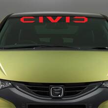 Voorruit Vinyl Sticker voor Honda Civic_3