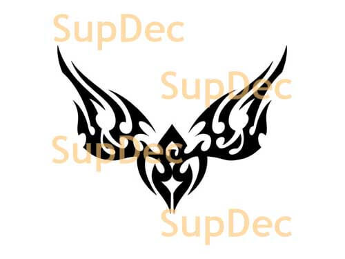 Tribal Flame Wings Vinyl Sticker Voor Auto's