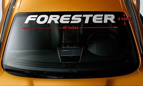 Merkletters Voorruitsticker Vinyl Graphics 2 Voor Subaru Forester