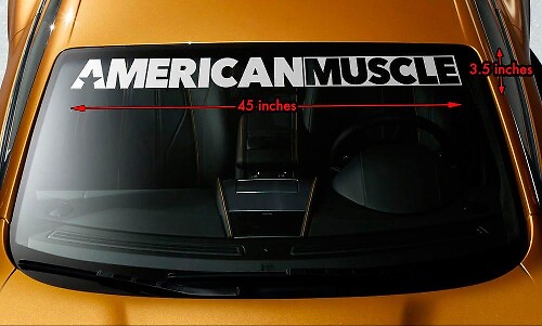 American Muscle Voorruitstrip Vinyl Decal