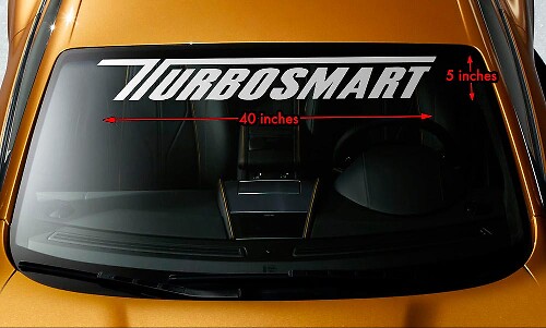 Turbosmart Stijl Voorruit Banner Vinyl Sticker
