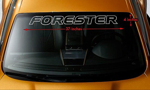 Forester Outline Voorruitbanner Vinyl Sticker voor Subaru Forester