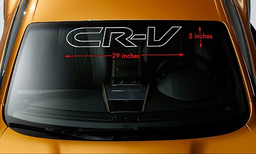 HONDA CRV CR-V OVERZICHT Voorruit Banner Vinyl Langdurige Sticker Sticker 29