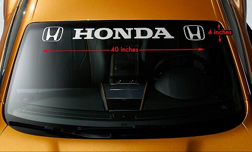 HONDA STYLE #3 Windscherm Banner Vinyl Langdurige Premium Decal Sticker 40