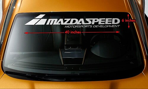 MAZDA MAZDASPEED STIJL #2 Voorruit Banner Vinyl Premium Sticker 40