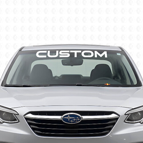 Aangepaste letters voor voorruitbanner vinylsticker voor Subaru Legacy