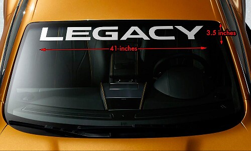 Suba LEGACY Premium Windscherm Banner Langdurige Vinyl Decal Sticker 41x3.5