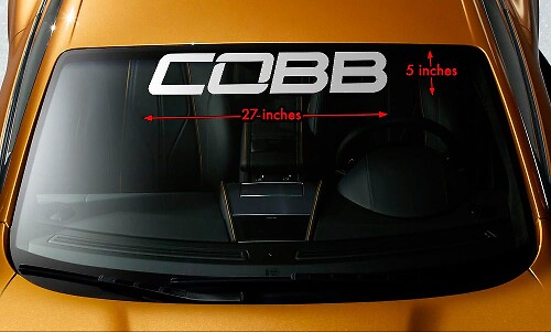 COBB Voorruitbanner Vinyl Sticker voor Auto's