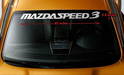 Mazdaspeed 3 Voorruit Banner Vinyl Sticker voor Mazda