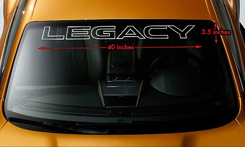 Legacy Outline Voorruitbanner Vinylsticker voor Subaru Legacy