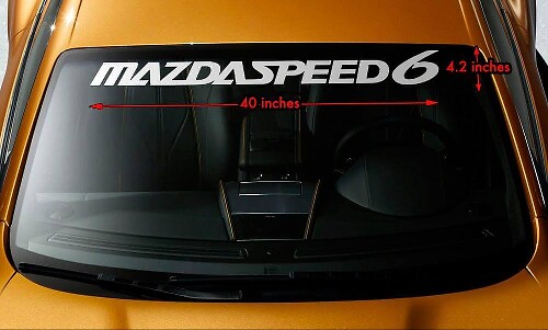 Mazdaspeed6 voorruitbanner vinyl decal voor Mazda auto’s