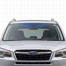 Aangepaste omtrek voorruitlettering vinylsticker voor Subaru Forester_2