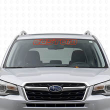 Aangepaste omtrek voorruitlettering vinylsticker voor Subaru Forester_4
