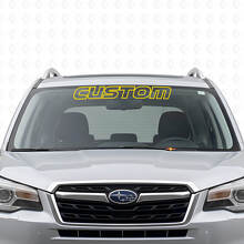 Aangepaste omtrek voorruitlettering vinylsticker voor Subaru Forester_5