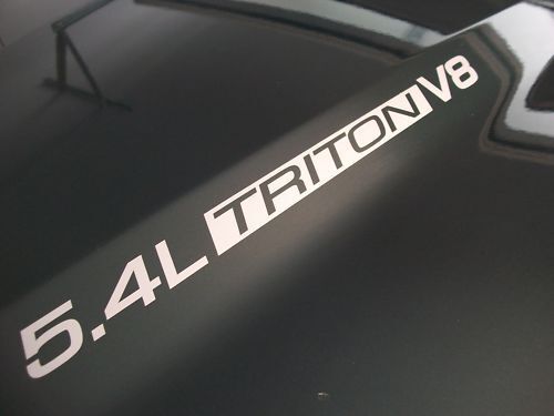 Set vinylstickers motorkap 5.4L Triton V8 voor Musclecar truck F-150-350 2002-2010