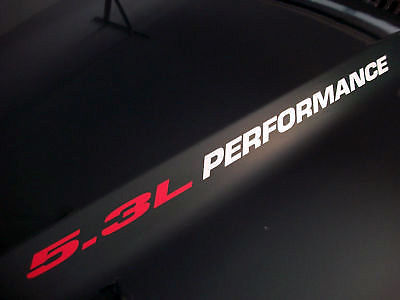 5.3L PERFORMANCE (paar) Hood sticker emblemen embleem Chevy Silverado GMC Sierra