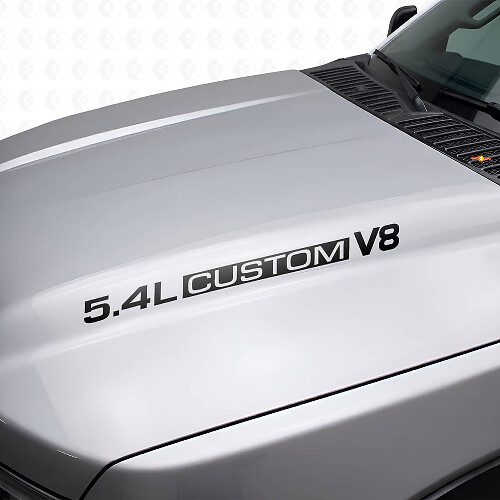 5.4L Custom V8 Motorkap Vinylstickers voor Musclecar F250/350 Expedition