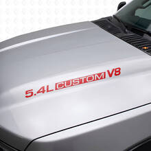 5.4L Custom V8 Motorkap Vinylstickers voor Musclecar F250/350 Expedition_4
