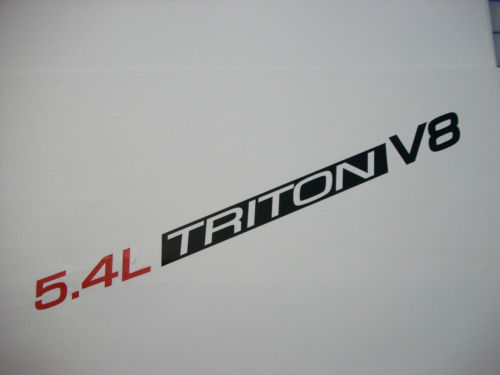 5.4L Triton V8 (paar) Hood decals sticker embleem Ford F150 F250 F350 Expedition