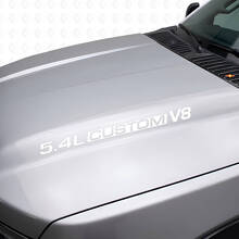 5.4L Custom V8 Motorkap Vinylstickers voor Musclecar F250/350 Expedition_5