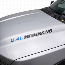 5.4L Custom V8 Motorkap Vinylstickers voor Musclecar F250/350 Expedition_7