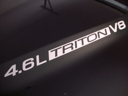 4.6L Triton V8 (paar) Hood decals sticker embleem Ford F150 F250