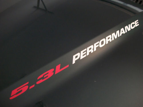 5.3L Performance Motorkap Vinyl Decal Kit voor Chevy Silverado GMC Sierra