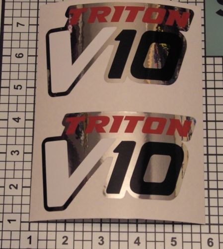 Triton V10-stickers Paar chromen Fender Truck-stickers