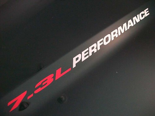 7.3L Prestatie Motorkap Vinyl Stickers voor Musclecar F-250/350 Powerstroke Diesel 1998-2003