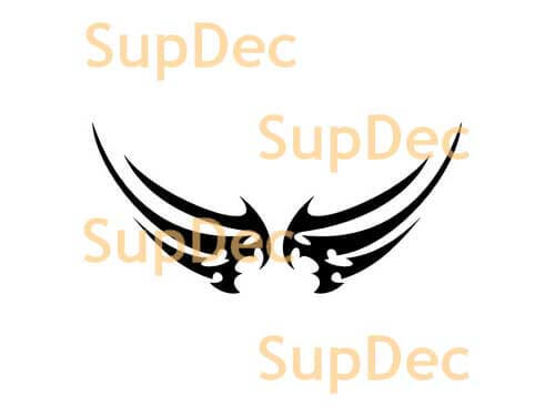 Symmetrische Tribal Wings Vinyl Sticker voor Auto's