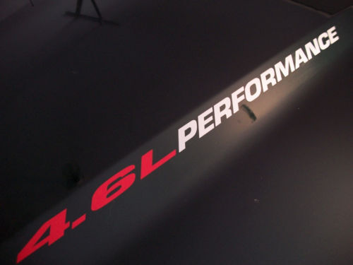 4.6L Performance Motorkap Vinylstickers voor Musclecar V8 Auto's en Trucks