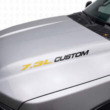 Nieuwe 7.3L POWERSTROKE Hood sticker embleem stijl sticker Musclecar F250 F350 Turbo Diesel
_10