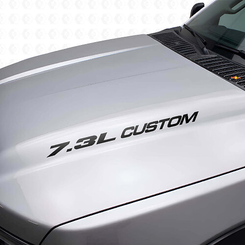 7.3L Custom motorkap vinyl decal set voor Musclecar truck F250 F350